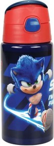 Sonic a sündisznó Faster alumínium kulacs akasztóval 500 ml