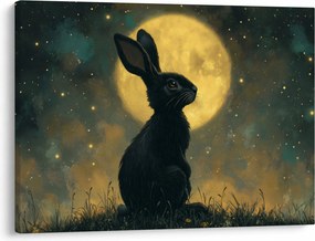 Kép - Nyúl és hold (70x50 cm)