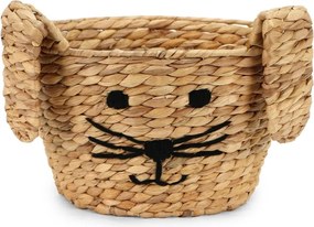 Natúr színű vízijácint játéktároló kosár ø 35x26 cm Rabbit – Compactor