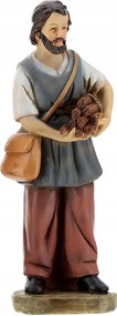 Betlehem dekorációs figura "Férfi fával" 15cm magas figurákhoz