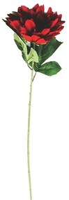 Dália művirág piros, 68 cm, művirág, 68 cm