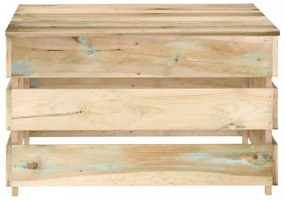 2 db impregnált fenyőfa kerti raklapasztal