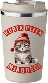 Thermo bögre karácsonyi ajándék Szeretettel Teli vicces cica