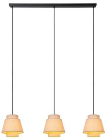 Lucide 21435/03/38 - Csillár zsinóron TRIBUTE 3xE27/40W/230V krémes