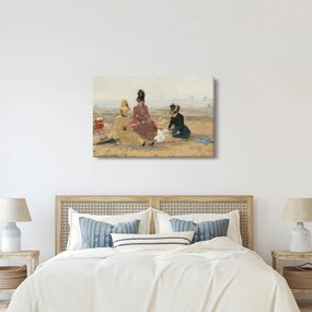 Kép - Eugène Boudin, On the Beach, Trouville, reprodukciók (90x60 cm)