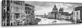 Vászonkép Építészet Velence fekete-fehér 150X50 cm