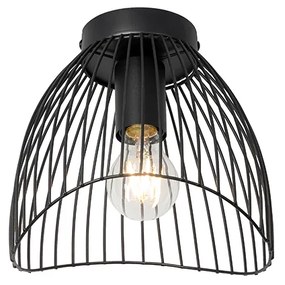 Design mennyezeti lámpa fekete 20cm - Pua