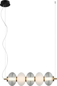 ITALUX PND-84938-4-BK TESTA Glamour Függesztett Lámpa LED IP20