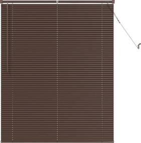vidaXL Zsaluzia Állítható Sötét barna mintával 150 x 120 cm PVC