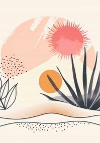 Poszter 70x100cm Trópusi sötét