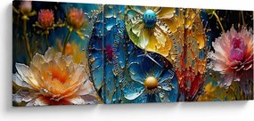 Kép - Harmónia és egyensúly (órával) (90x30 cm)