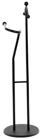 Szobainas fekete színben, magasság 110 cm, tömör kaucsukfa, fekete fém