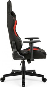 Gamer szék SENSE7 Spellcaster szövet fotel, fekete-piros.
