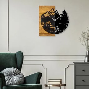 Fali óra 56x58 cm, 1xAA, fa/fém kivitel