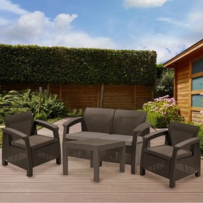 Corfu Light kerti bútor szett Chicago asztallal