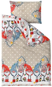 GNOME bézs mikroplüss ágyneműhuzat Ágyneműhuzat mérete: 70 x 90 cm | 140 x 200 cm