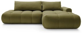 Sarokkanapé Ombre (J) (oliva + fekete). 1100454