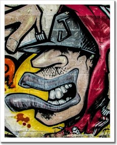 Poszterek keretben 40x50 Graffiti Falfestmény WallArt