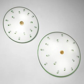 Kolarz 731.U12.4.21 - Mennyezeti lámpa NONNA 2xE14/60W/230V átm. 30 cm zöld