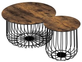 Dohányzóasztal 60×60 cm, MDF, Vad Tölgy. AF-3007 OLW