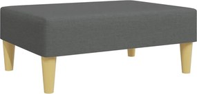 vidaXL sötétszüke szövet lábzsámoly 77x55x31 cm