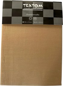 Pamut Lepedő Szatén 100% 200x220CM Bézs Gumi Nélkül