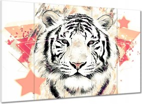 Vászonkép 100x70 Tigrisfej