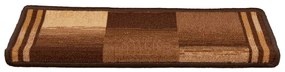 5 db barna öntapadó lépcsőszőnyeg 65x21x4 cm