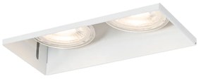 6 db-os beépíthető spotlámpa szett fehér GU10 50 mm 2 fényű, szegély nélküli - Oneon
