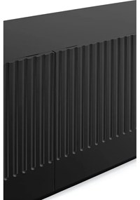 Doric fekete tálalószekrény, szélesség 200 cm - Teulat