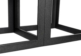 Modern mennyezeti lámpa fekete 2-lámpás - Cela