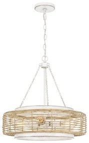 Quoizel QZ-WAYLON-4P-AWH - Láncos csillár WAYLON 4xE27/60W/230V Ø 50,4 cm