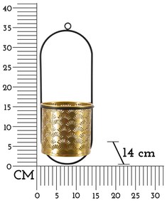 Fém fali függő virágcserép tartó ø 14 cm (magasság 37 cm) Hong – Mauro Ferretti