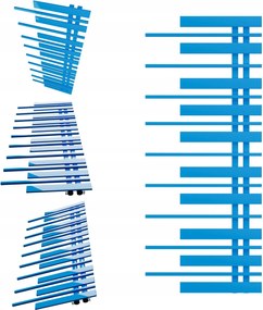 Fürdőszobai radiátor Pianino 1280x570 Kék Jobbos
