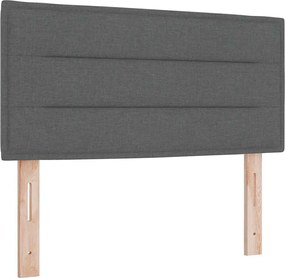 vidaXL Fejtámla Sötétszürke 80 cm szövet