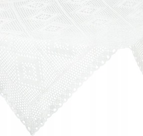 Dekoratív Abrosz Olivia 85x85 Eurofirany fehér áttört