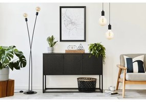 Csillár zsinóron MIROS 2xE27/60W/230V kerek fekete