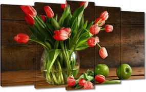 Vászonkép 100x60 Vörös tulipánok