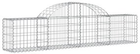 15 db íves horganyzott vas gabion kosár 200x30x40/60 cm