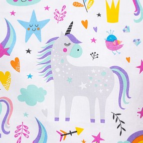 4Home Unicorns gyerek pamut ágyneműhuzat kiságyba, 100 x 135 cm, 40 x 60 cm