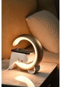 Immax 08986L-LED RGB Dimmelhető lámpa ébresztőórával és Qi töltéssel 30W/230V arany