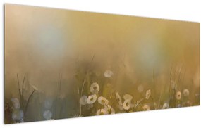 Kép - százszorszép olajfestmény (120x50 cm)