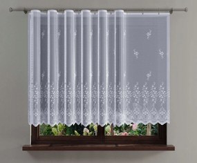 Mg Függöny jacquard 772/18 Fehér 350X150cm Kész Szalaggal K