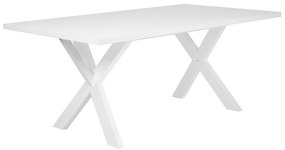 Fehér Modern Étkezőasztal 180 x 100 cm LISALA Beliani