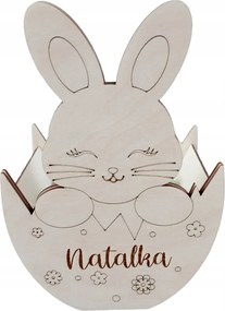 Személyre szabott nyuszi édesség dekoráció