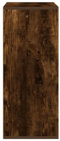 könyvszekrény füstös tölgy 60x30x71,5 cm szerelt fa
