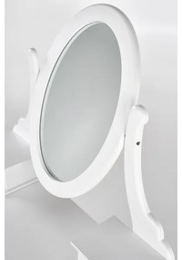 Öltözködő asztal SARA 80x130 cm + stool 45x37 cm fehér