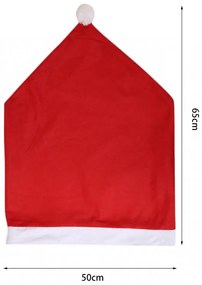 SANTA CLAUS karácsonyi székhuzat piros 1 db