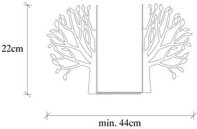 Könyvtámasz 22x44 cm fekete