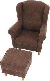 Fotel + puff, barna, ASTRID